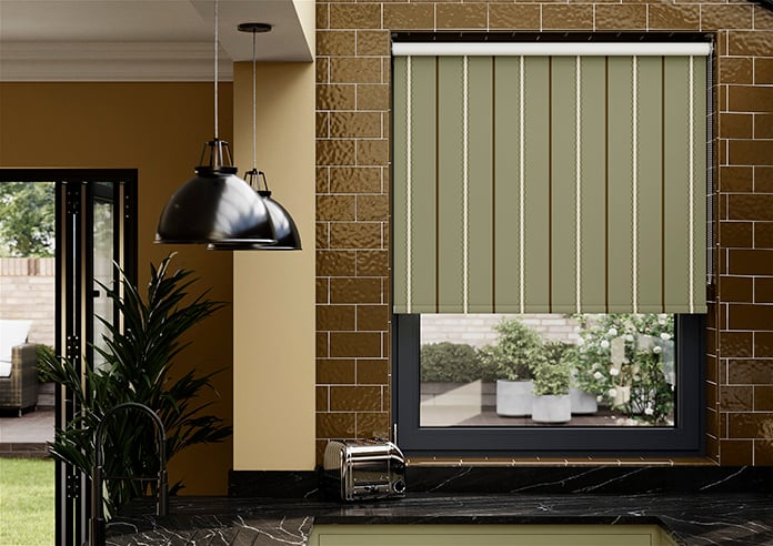 The British Stripe Co. Alfred, Derwent No.1 - Roller Blind - Image 3